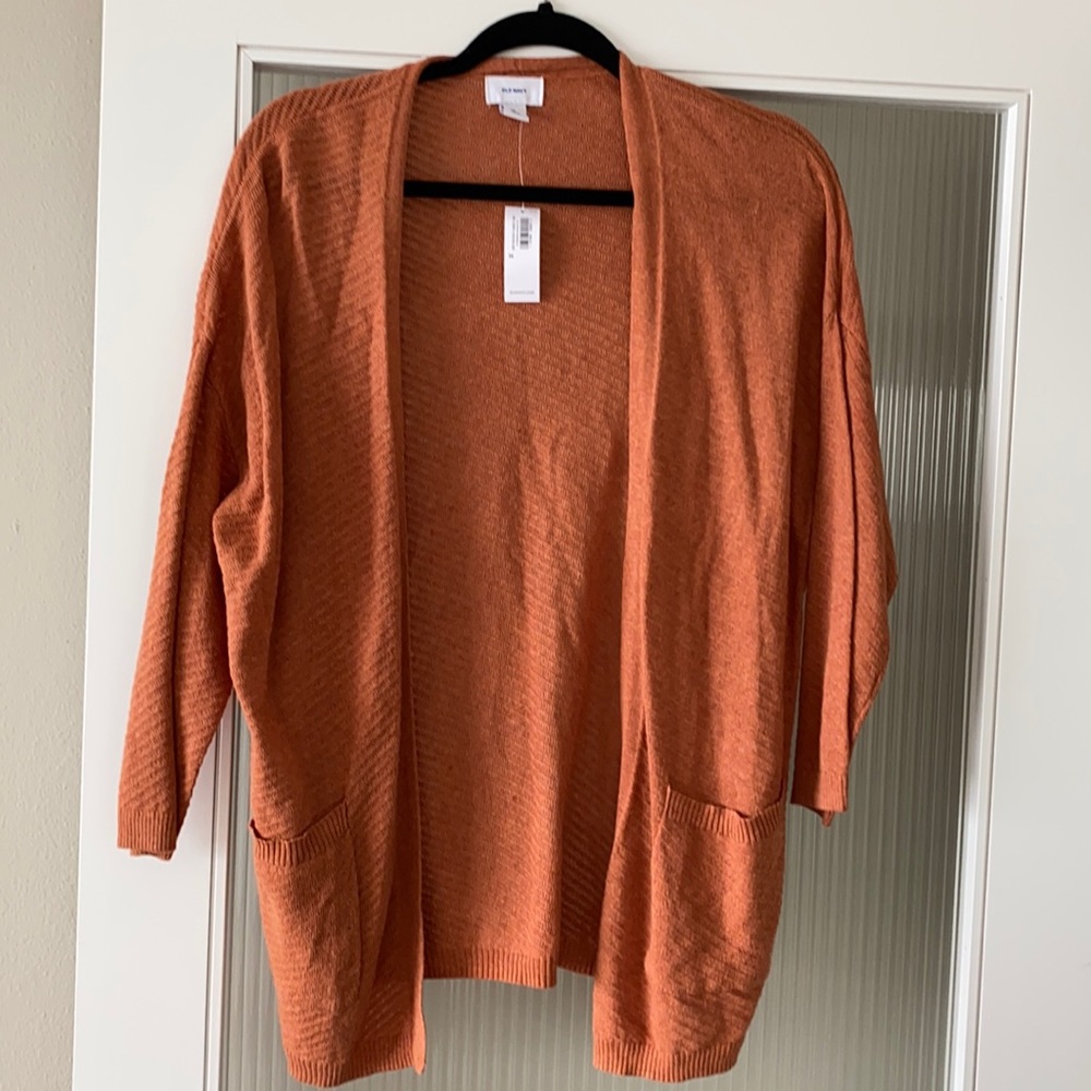 NWT textured open front cardigan